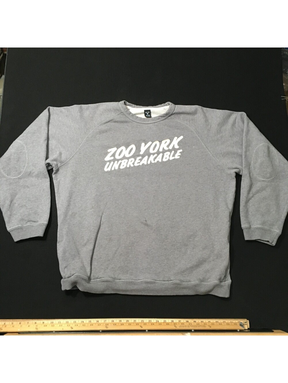 Zoo York SPELL OUT Crewneck Pullover Sweatshirt   Skate Y2K  2XL COTTON 3D